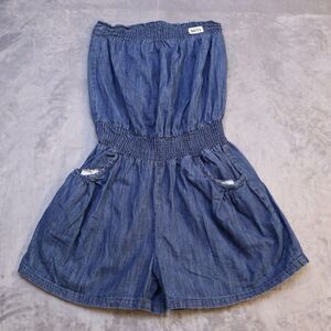 Blue Jean Denim Shorts Womens XS Blue Casual Lightweight Shorts Strapless